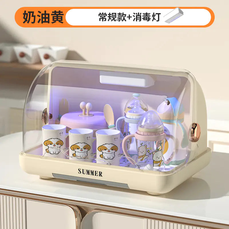 UV Sterilizer Cabinet for Baby Bottles with Dust Cover
