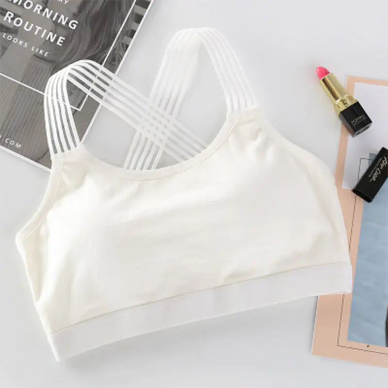 Cotton Strapless Bra Top with Removable Padding for Women