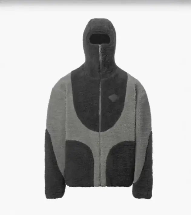 Lamb Wool Hooded Zipper Coat