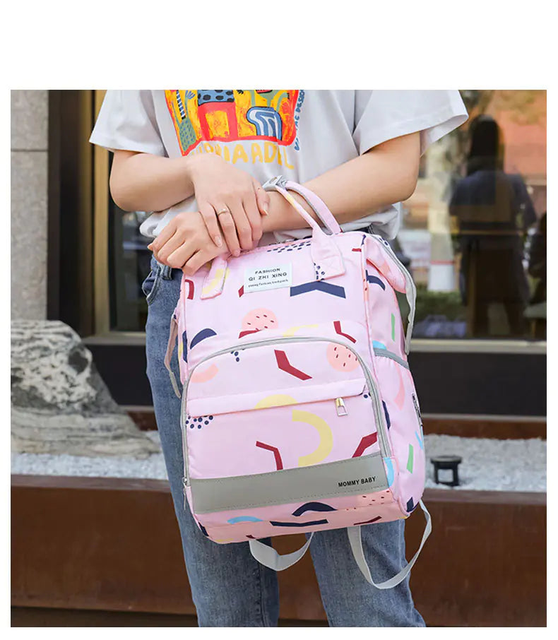 Large Capacity Multi-Compartment Diaper Backpack
