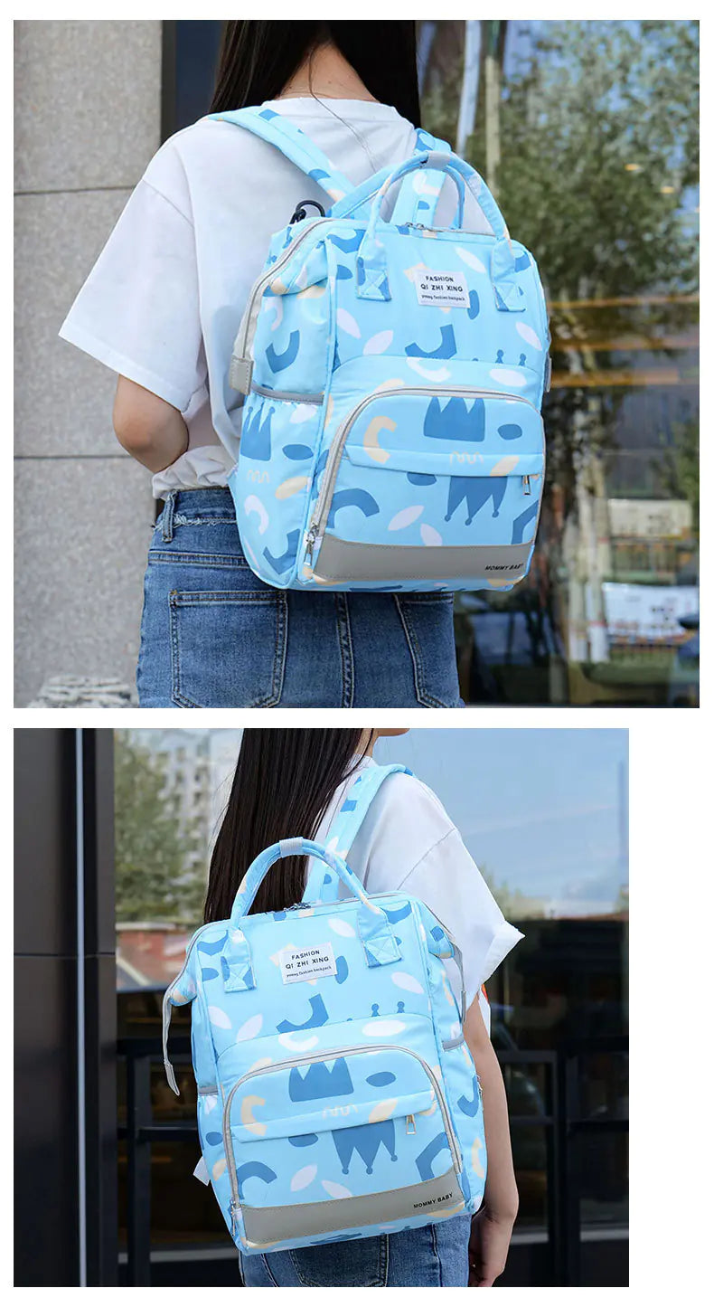 Large Capacity Multi-Compartment Diaper Backpack